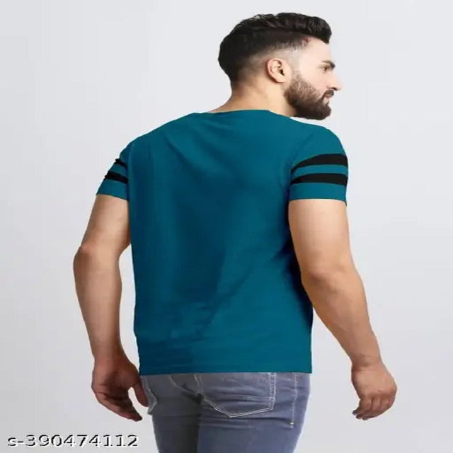 Men Striped Round Neck T-Shirt